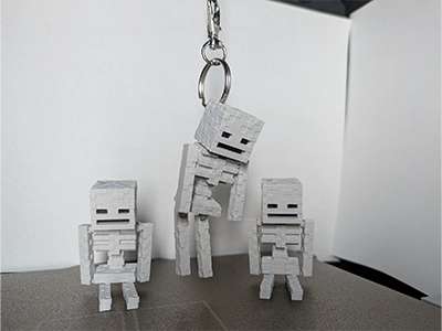 Minecraft İskelet Anahtarlık
