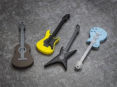 Mini Gitar Anahtarlık